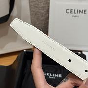 Kitlife Celine Arc de Triomphe Classic Reversible Belt Burgundy & White 25mm  - 4