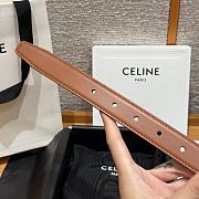 Kitlife Celine Arc de Triomphe Classic Reversible Belt Brown & White 25mm - 4