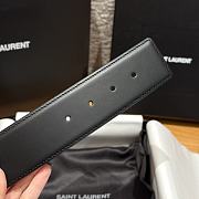 Kitlife Saint Laurent Women Belt Black With Charm 45mm - 6