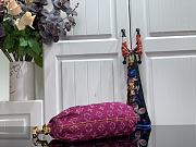 Kitlife Louis Vuitton Mini Pleaty Shoulder Bag Pink Monogram Denim M95050 26x15x9cm - 6