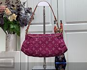 Kitlife Louis Vuitton Mini Pleaty Shoulder Bag Pink Monogram Denim M95050 26x15x9cm - 3