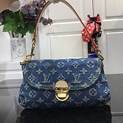 Kitlife Louis Vuitton Mini Pleaty Shoulder Bag Blue Monogram Denim M95050 26x15x9cm - 1