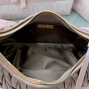 Kitlife Miu Miu Wander Matelassé Brown Nappa Leather Hobo Bag 29x24x10cm - 4