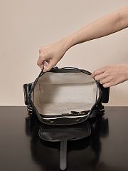 Kitlife Miu Miu Black Leather Backpack 25x29.5x12.5cm - 6