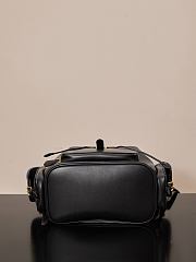 Kitlife Miu Miu Black Leather Backpack 25x29.5x12.5cm - 4