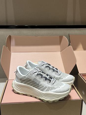 Kitlife Miu Miu Cloudy Grey Technical Fabric Sneakers