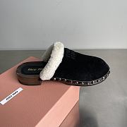 Kitlife Miu Miu Black Suede Clogs  - 3