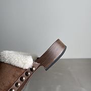 Kitlife Miu Miu Dark Brown Suede Clogs - 2