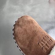 Kitlife Miu Miu Dark Brown Suede Clogs - 4