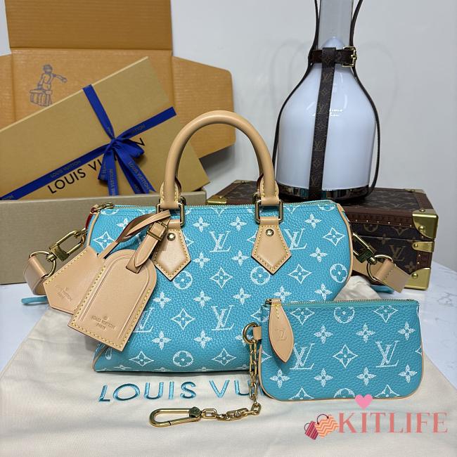 Kitlife Louis Vuitton Speedy P9 Bandoulière 25 Bag Turquoise M11561 25x15x15cm  - 1