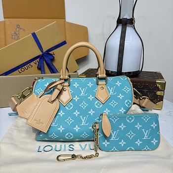 Kitlife Louis Vuitton Speedy P9 Bandoulière 25 Bag Turquoise M11561 25x15x15cm 