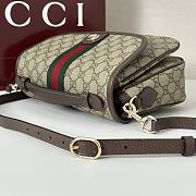 Kitlife Gucci Ophidia Medium Top Handle Bag Brown & Beige 836842 24x11.5x17.5cm - 2