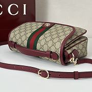 Kitlife Gucci Ophidia Medium Top Handle Bag Red & Beige 836842 24x11.5x17.5cm - 3