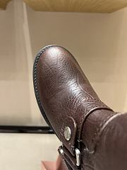 Kitlife Miu Miu Harness Dark Leather Mid Boots - 4