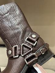 Kitlife Miu Miu Harness Dark Leather Mid Boots - 2