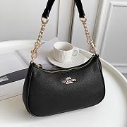 Kitlife Coach Teri Shoulder Bag Black 24.5x15.5x7.5cm - 1