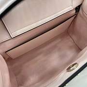 Kitlife Gucci Padlock Medium Top Handle Bag Pink Embossed GG Leather 838992 25.5x17.5x10cm - 2