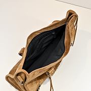 Kitlife Balenciaga Le City Bag in Camel Suede Leather 37x27x10cm - 3