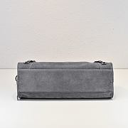 Kitlife Balenciaga Le City Bag in Grey Suede Leather 37x27x10cm - 5