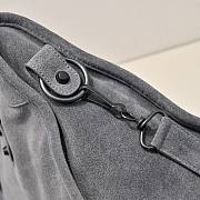 Kitlife Balenciaga Le City Bag in Grey Suede Leather 37x27x10cm - 3