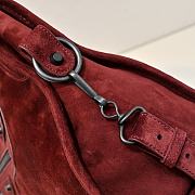 Kitlife Balenciaga Le City Bag in Red Suede Leather 37x27x10cm - 2