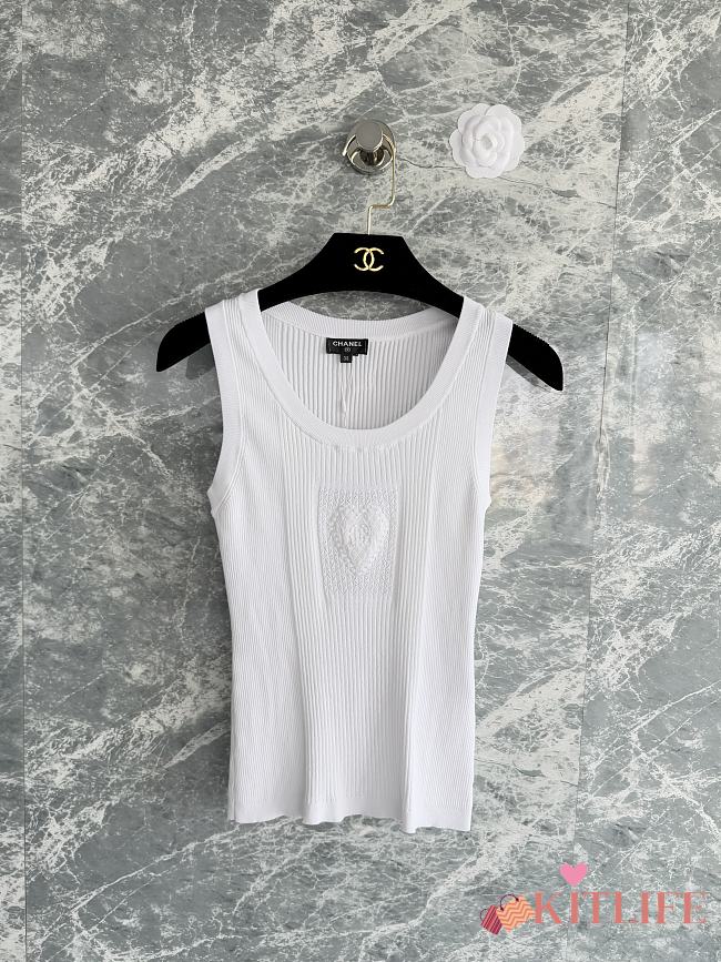 Kitlife Chanel Tank Top White - 1