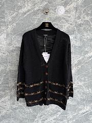 Kitlife Chanel Embroidered Cardigan Black  - 1