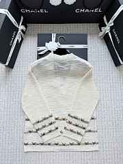 Kitlife Chanel Embroidered Cardigan White - 3