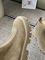 Kitlife Prada 25SS Classic Triangle Logo Slip-on Boots Beige Suede - 2