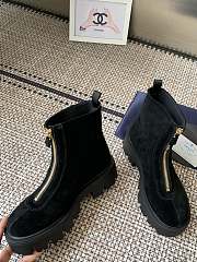 Kitlife Prada 25SS Classic Triangle Logo Slip-on Boots Black Suede - 3