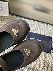 Kitlife Prada 25SS Mary Jane Shoes Dark Brown Suede  - 6