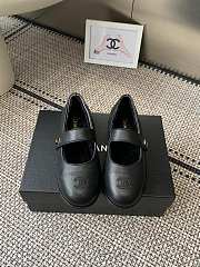 Kitlife Chanel Fur Ballet Flats Shoes Black - 1