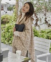 Kitlife Fendi Hooded Cape Beige Cashmere - 6