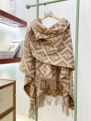 Kitlife Fendi Hooded Cape Beige Cashmere - 5