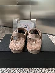 Kitlife Chanel Fur Sandals Brown Suede - 5