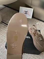 Kitlife Chanel Fur Sandals Brown Suede - 3