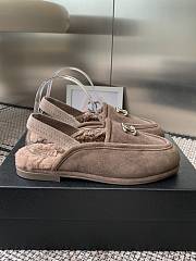 Kitlife Chanel Fur Sandals Brown Suede - 2