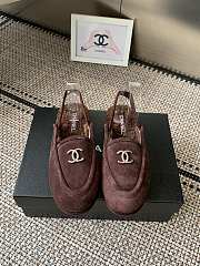 Kitlife Chanel Fur Sandals Dark Brown Suede - 1