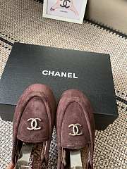 Kitlife Chanel Fur Sandals Dark Brown Suede - 5