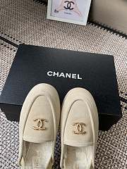 Kitlife Chanel Fur Sandals Cream Suede - 2