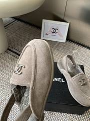 Kitlife Chanel Fur Sandals Grey Suede - 5