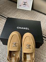 Kitlife Chanel Fur Sandals Beige Suede - 4