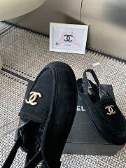 Kitlife Chanel Fur Sandals Black Suede - 3