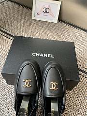 Kitlife Chanel Fur Sandals Black Leather - 6