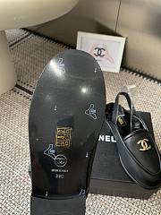 Kitlife Chanel Fur Sandals Black Leather - 5