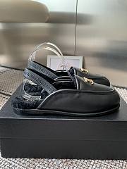 Kitlife Chanel Fur Sandals Black Leather - 4