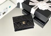 Kitlife Chanel Classic Flap Card Holder Black Caviar 7.5x11.3.2.1cm - 1