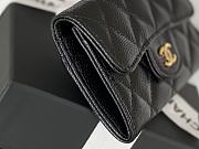 Kitlife Chanel Classic Flap Card Holder Black Caviar 7.5x11.3.2.1cm - 4