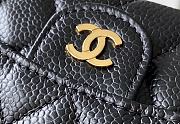 Kitlife Chanel Classic Flap Card Holder Black Caviar 7.5x11.3.2.1cm - 2