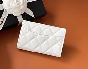Kitlife Chanel Classic Flap Card Holder White Caviar 7.5x11.3.2.1cm - 4